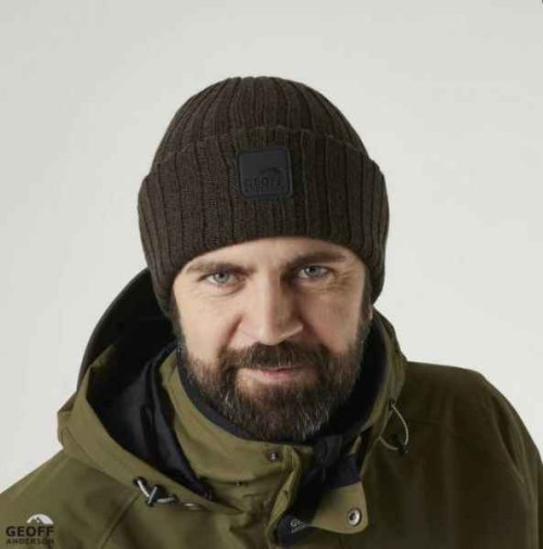 Čepice Geoff Anderson WizWool Njal beanie hnědá