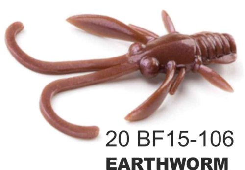 Dipované umělé nástrahy BAFFI Fly 38mm / 10ks Earthworm