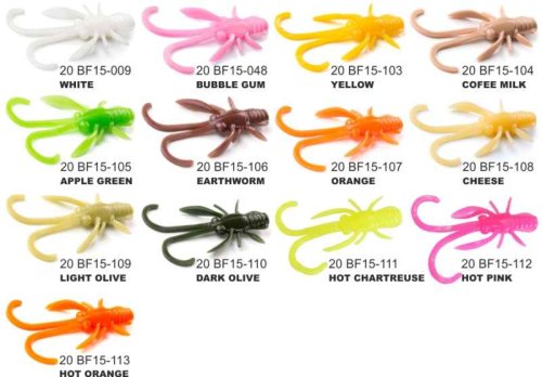 Dipované umělé nástrahy BAFFI Fly 38mm / 10ks Earthworm
