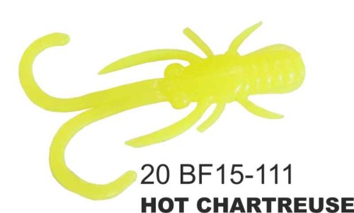 Dipované umělé nástrahy BAFFI Fly 38mm / 10ks Hot Chartreuse