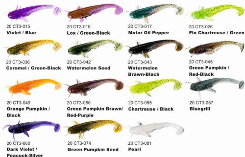Dipované umělé nástrahy Catfish 75mm / 8ks Caramel/Green & Blac