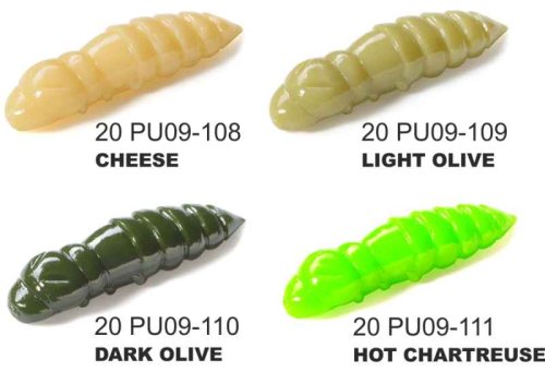 Dipované umělé nástrahy Pupa 23mm / 12ks Hot Chartreuse