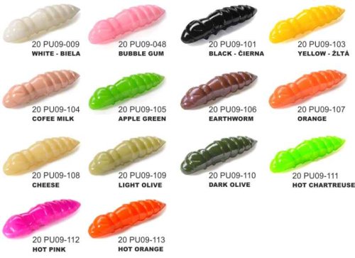 Dipované umělé nástrahy Pupa 23mm / 12ks Hot Chartreuse