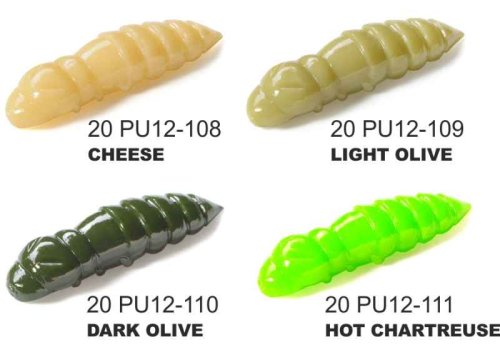 Dipované umělé nástrahy Pupa 30mm / 10ks Bubble Gum / Hot Chart