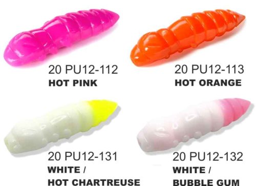 Dipované umělé nástrahy Pupa 30mm / 10ks Bubble Gum / Hot Chart
