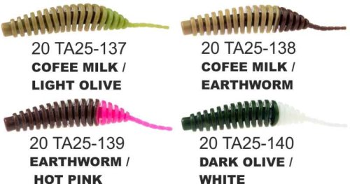 Dipované umělé nástrahy Tanta 63mm / 8ks Dark Olive