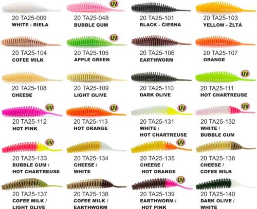 Dipované umělé nástrahy Tanta 63mm / 8ks Hot Pink