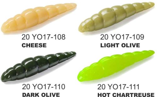 Dipované umělé nástrahy Yochi 43mm / 8ks Dark Olive