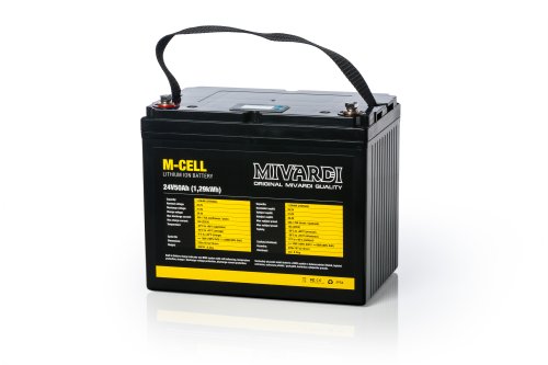 Lithiová baterie M-CELL 24V 50Ah + 10A nabíječka