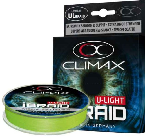 Pletená šňůra iBraid U-Light neon-zelená 135m 0,10/7,5kg