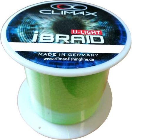 Pletená šňůra iBraid U-Light neon-zelená 3000m 0,10mm