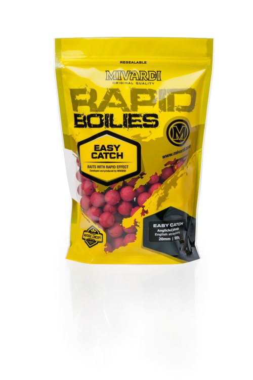 Rapid Boilies Easy Catch - Anglická jahoda (950g | 20mm)