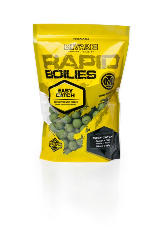 Rapid Boilies Easy Catch - Česnek + Chilli (950g | 20mm)