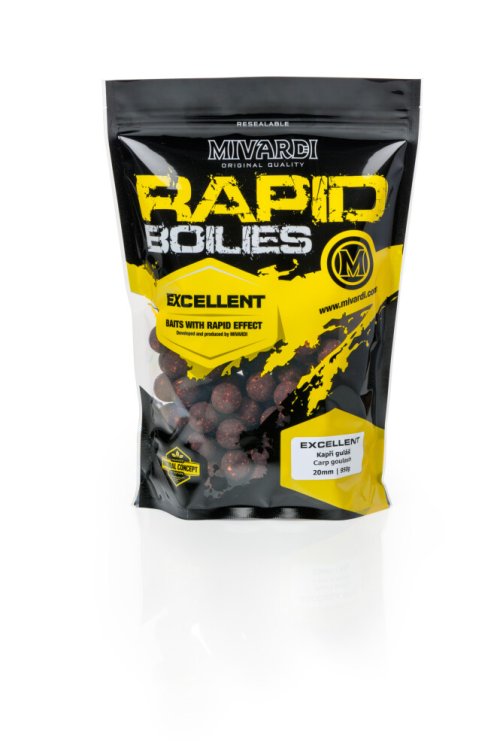 Rapid Boilies Excellent - Kapří guláš (250g | 20mm)