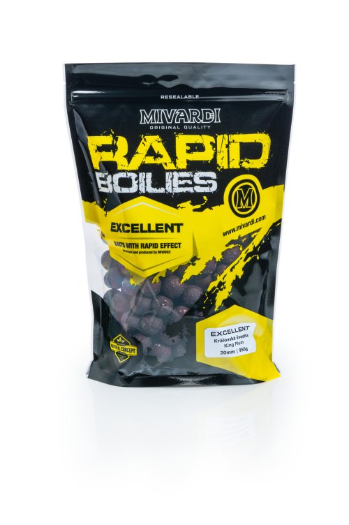 Rapid Boilies Excellent - Královská švestka (950g | 24mm)
