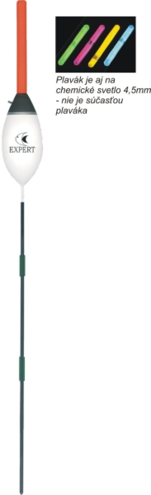 Rybářský balzový plovák (pevný) EXPERT 2g/17cm