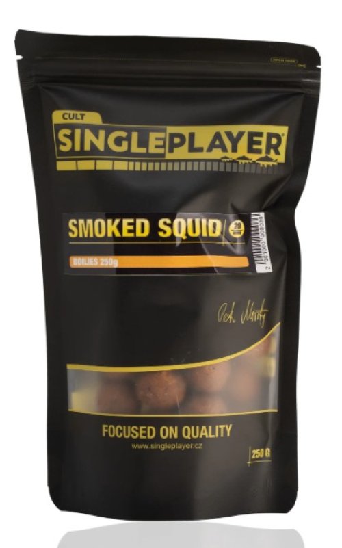 SINGLEPLAYER Boilie Smoked Squid 250g 20mm