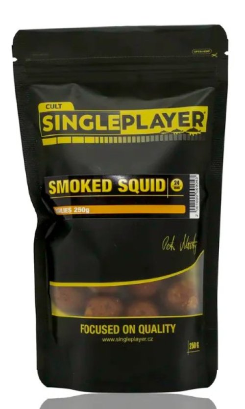 SINGLEPLAYER Boilie Smoked Squid 250g 24mm