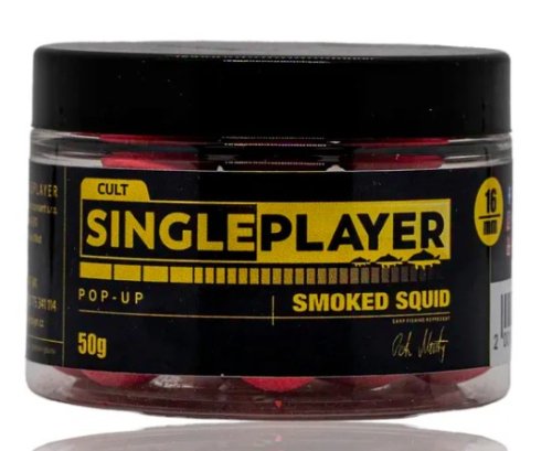 SINGLEPLAYER Pop-up boilie Smoked Squid 50g 16mm