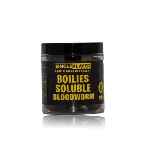 SINGLEPLAYER Rozpustné Boilies SOLUBLE Bloodworm - 20mm 150g