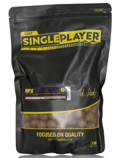 SINGLEPLAYER Rozpustné Boilies SOLUBLE NFS - 1kg 20mm