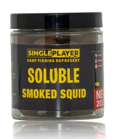 SINGLEPLAYER Rozpustné Boilies SOLUBLE Smoke Squid - 20mm 150g