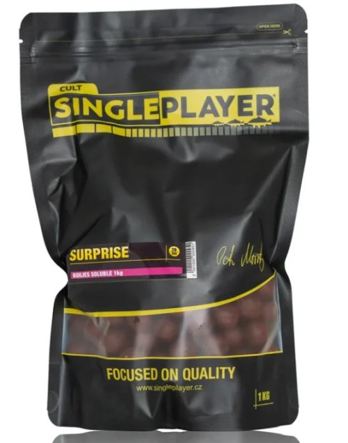 SINGLEPLAYER Rozpustné Boilies SOLUBLE SURPRISE - 1kg 20mm