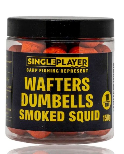 SINGLEPLAYER Wafters Dumbells Smoked Squid 16 mm, 150g