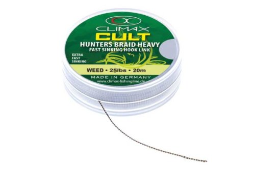 šňůra-HUNTERS BRAID HEAVY-Weed-20lb/9,1kg/20m