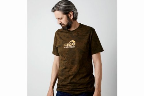 Trčko Geoff Anderson Organic Tee leaf oranž logo L