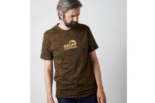Trčko Geoff Anderson Organic Tee leaf oranž logo L