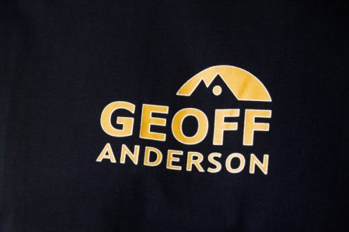 Tričko Geoff Anderson Organic Tee black, orange logo M