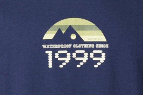 Tričko Geoff Anderson Organic Tee retro 1999 blue M