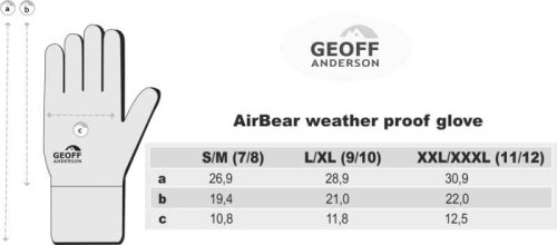 Zateplené rukavice AirBear vel. S/M
