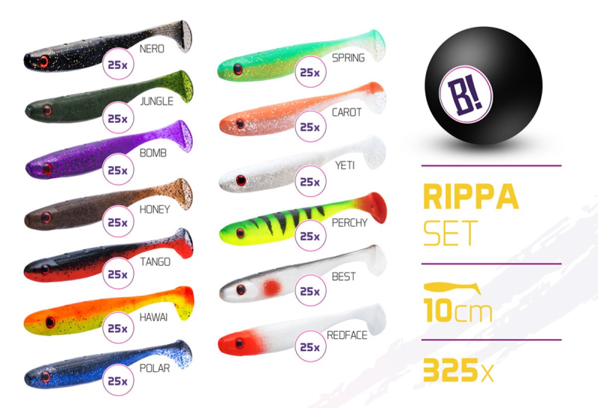 Sada nástrah BOMB Rippa 10cm / 325ks