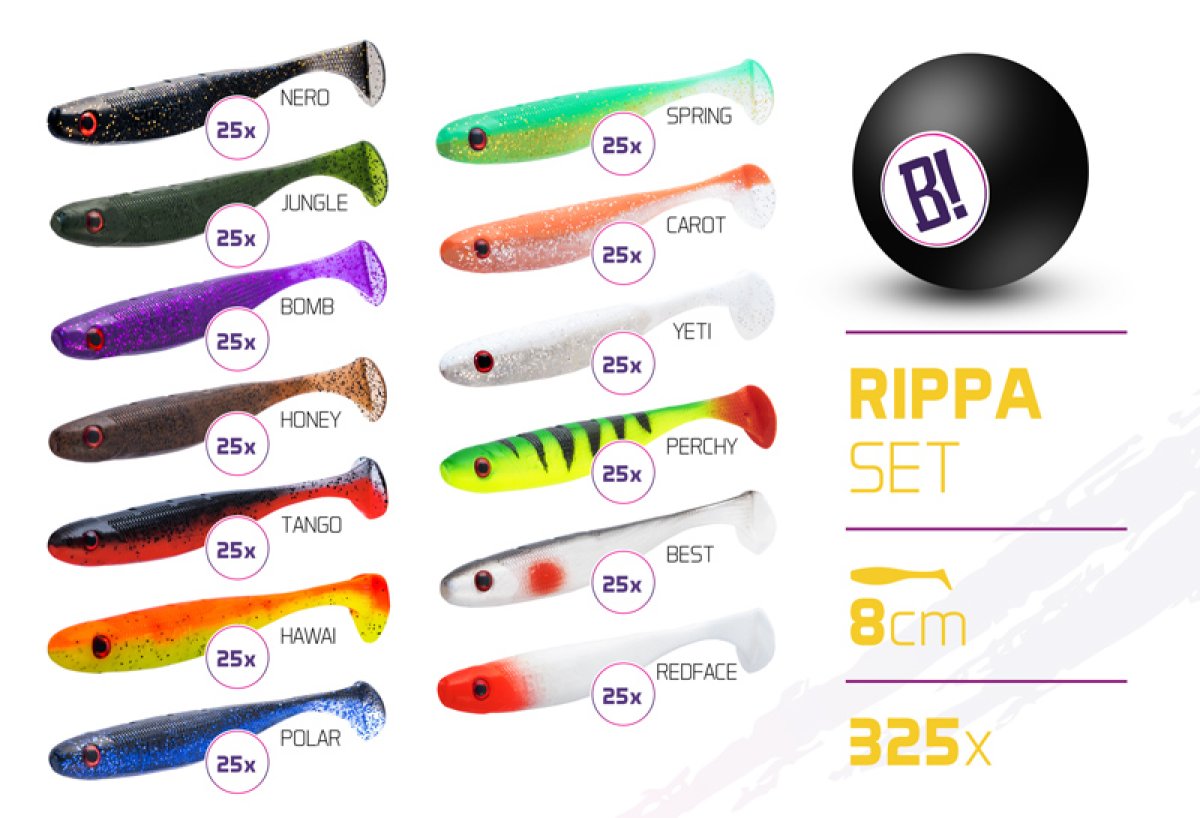 Sada nástrah BOMB Rippa 8cm / 325ks