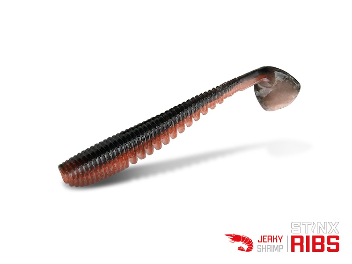 Umělá nástraha Delphin B! StinxRIBS Shrimp / 20ks