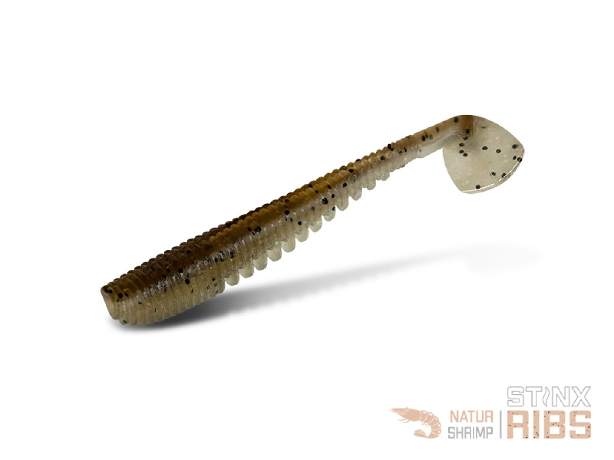 Umělá nástraha Delphin B! StinxRIBS Shrimp / 20ks