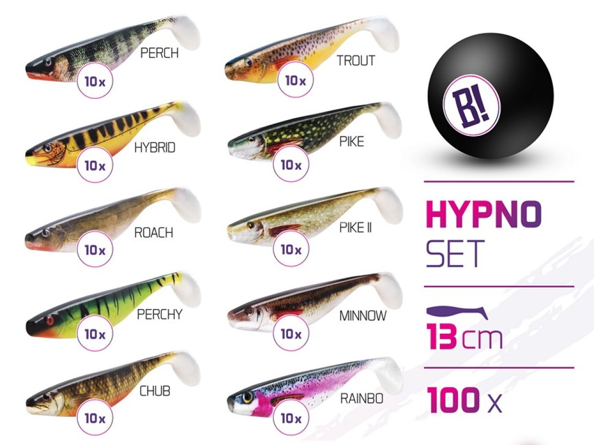 Sada nástrah BOMB Hypno 13cm / 100ks