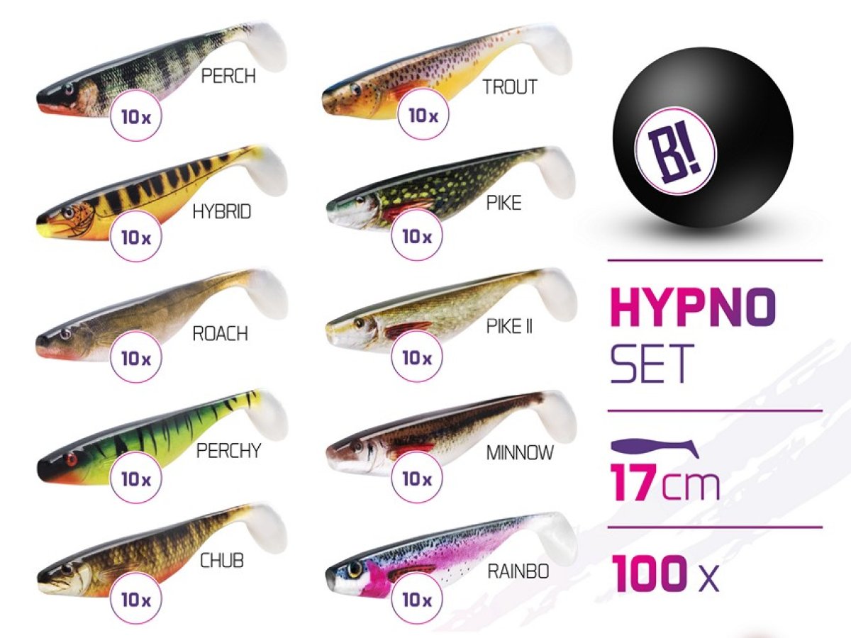 Sada nástrah BOMB Hypno 17cm / 100ks