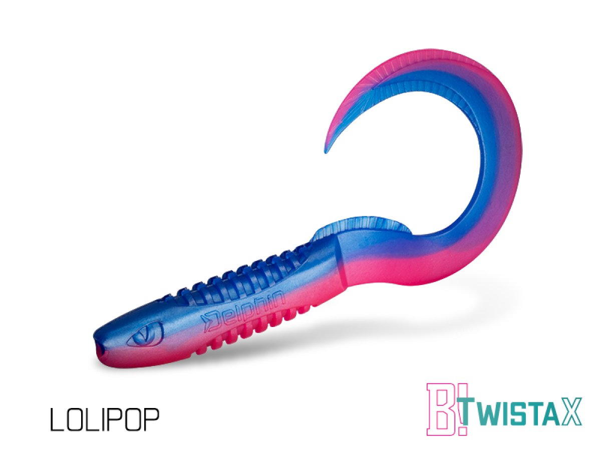 Umělá nástraha Delphin TwistaX Eeltail UVs / 5ks 84