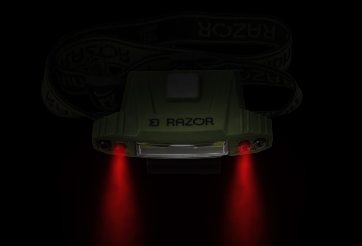 Čelová lampa Delphin RAZOR USB UC
