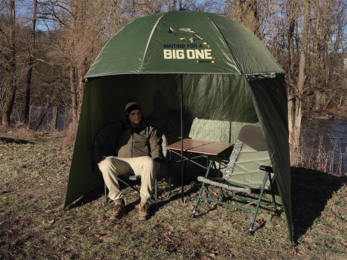 Deštník s bočnicí Delphin BigONE CARP