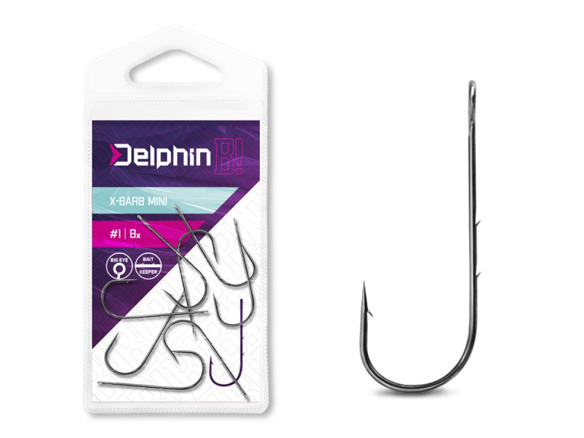 Háček na čeburašku Delphin B! X-BARB MINI / 8ks