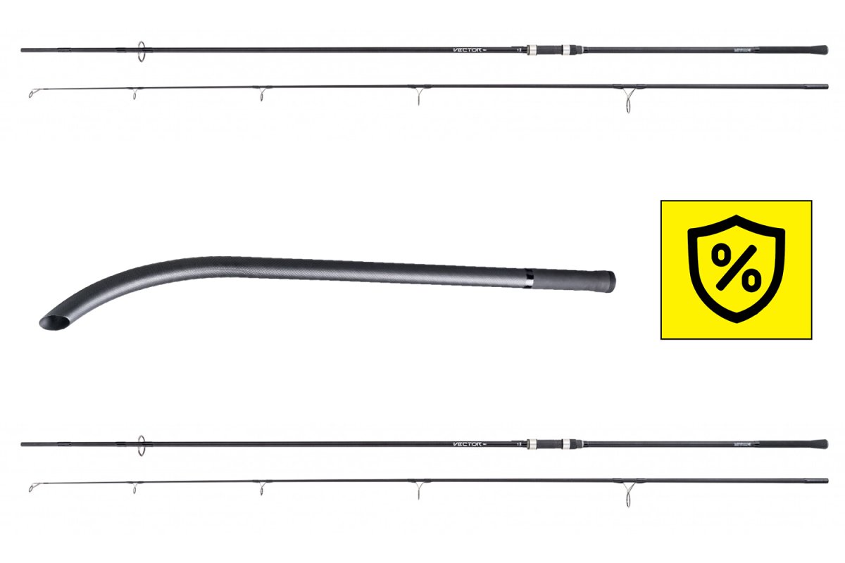 2x Prut Vector Carp MK2 360H + Vrhací tyč Carbo stick - XL