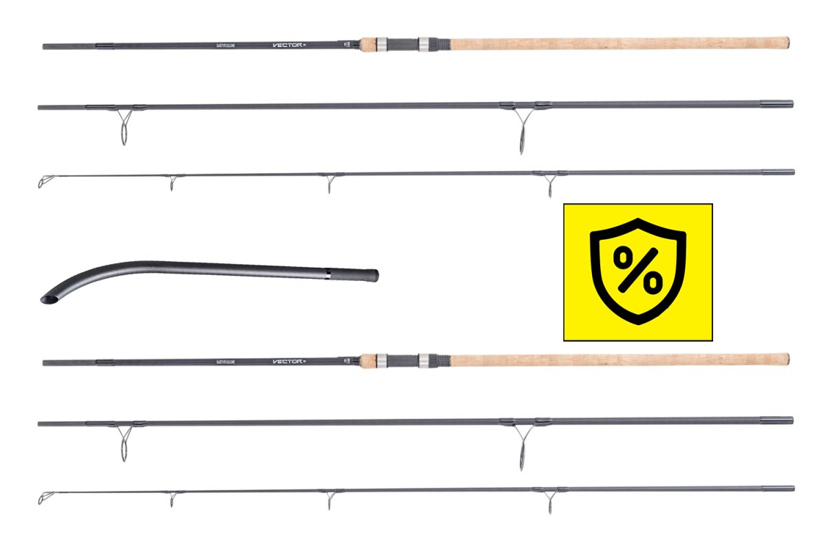 2x Prut Vector MK2 FC 360H (3) + Vrhací tyč Carbo stick - XL