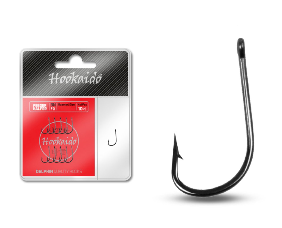 Háček Delphin HKD Feeder HALFER ring / 10+1ks