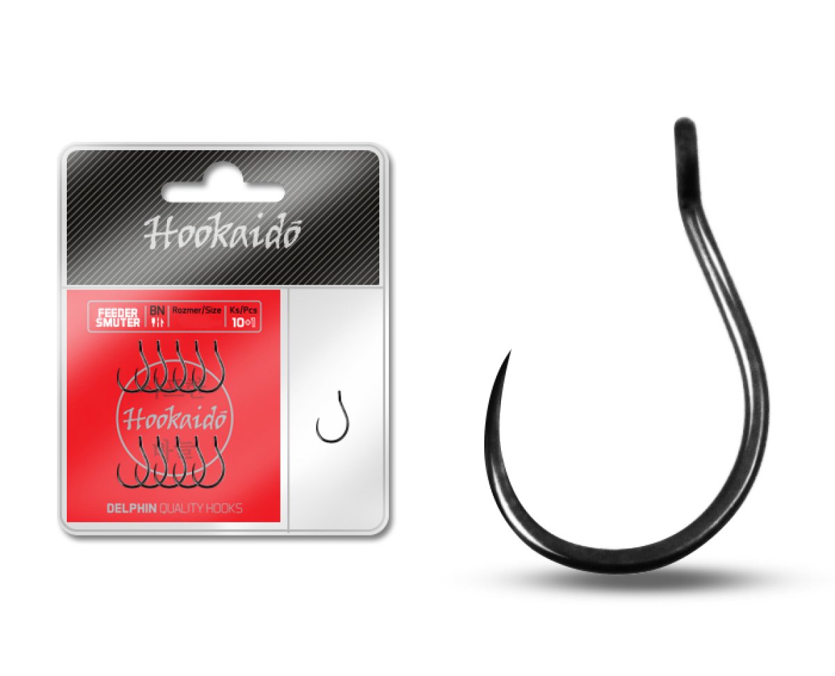 Háček Delphin HKD Feeder SMUTER ring / 10+1ks