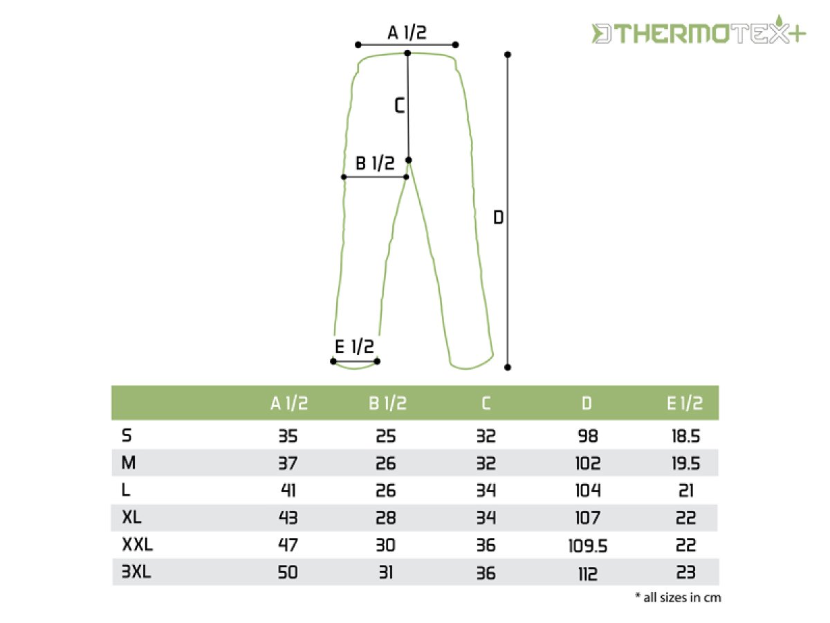 Outdoorové kalhoty Delphin ThermoTEX Plus+