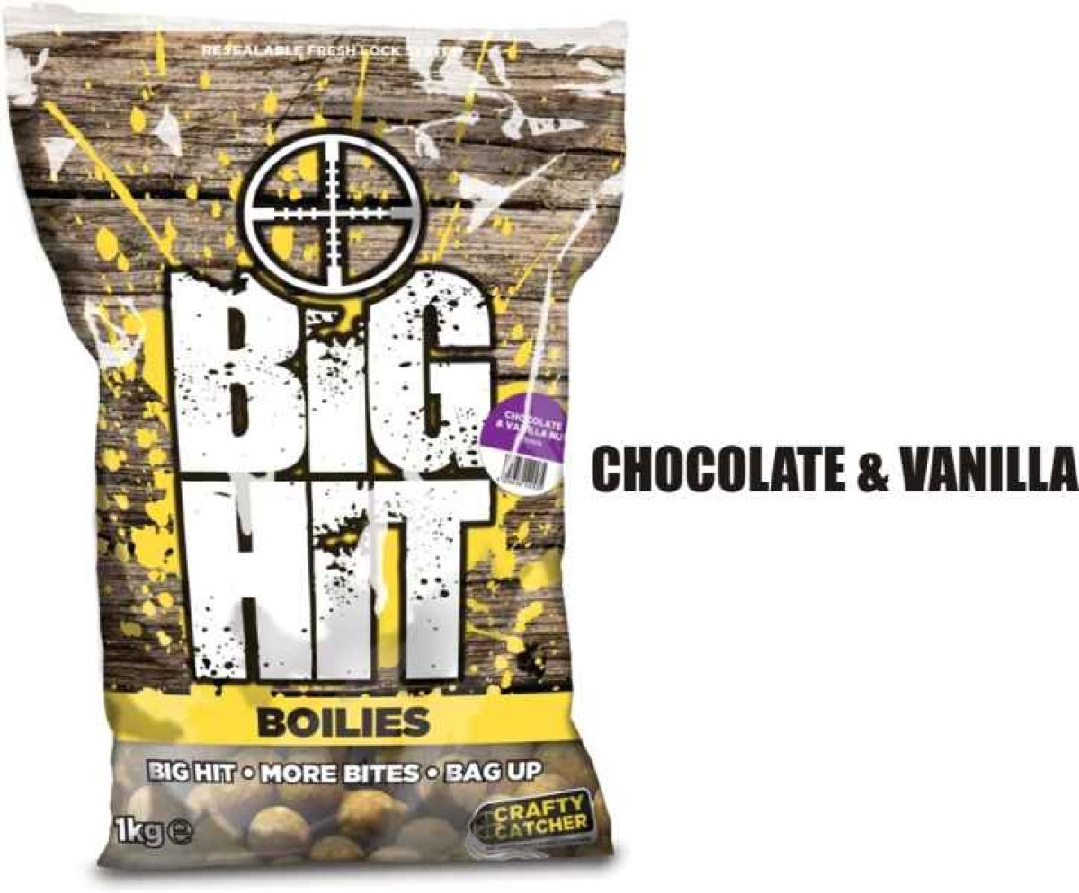 Boilies Big Hit 15mm / 1kg Chocolate & Vanilla Nut/Čoko